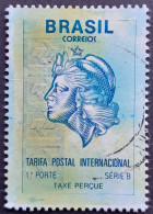 Bresil Brasil Brazil 1993 Tarif Postal International Taxe Perçue Allégorie Liberté Liberty Yvert 2145 O Used - Gebraucht