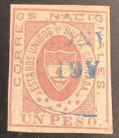 Colombia 1861 1p Pink Position 8 Sc.18 VF Used. United States Of New Granada / Etats-Unis De La Nouvelle-Grenade YT 14 - Colombia