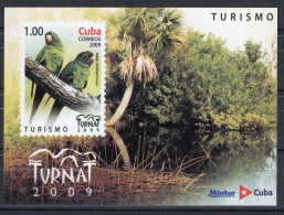 Block 1v 2009 Tourism Parrot Birds Turnat 2009 Imperforated MNH - Blokken & Velletjes