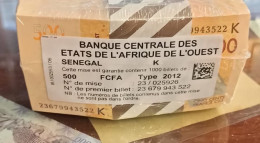 West African St. Senegal Bundle 100 Billetes 500 Francs CFA 2023 Pick 719K News Sc Unc - Senegal