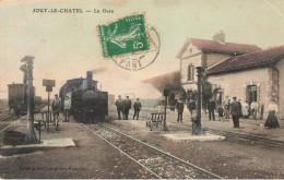 Jouy Le Châtel * La Gare * Train Locomotive Machine * Ligne Chemin De Fer Seine Et Marne * Villageois - Sonstige & Ohne Zuordnung