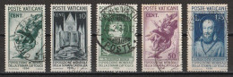 Vatican 1936 : Timbres Yvert & Tellier N° 72 - 73 - 74 - 75 Et 78 Oblitérés. - Gebruikt