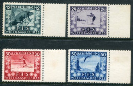 AUSTRIA 1933 Ski Championship Fund MNH / **. Michel 551-54 - Ongebruikt