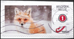 DUOSTAMP° / MYSTAMP° - Wonderful Winter - Renard / Vos / Fuchs / Fox / Vulpes - Autocollant/zelfklevend/Selbstklebend - Afgestempeld