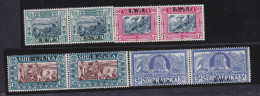 South-West Africa    .    SG    .    105/108  Paires      .    *    .    Mint-hinged - Südwestafrika (1923-1990)