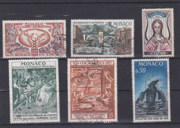 Timbres Monaco Oblitérés N° 619-851-859-895-907-936 - Used Stamps