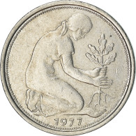 Monnaie, République Fédérale Allemande, 50 Pfennig, 1977, Karlsruhe, TTB - 50 Pfennig