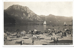 2372q: Österreich 1928, AK Strandbad Gmunden - Gmunden