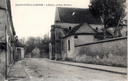 CPA - 95 - Saint-Ouen-L'Aumone - L'Eglise Et La Rue Saint-Ouen - Saint-Ouen-l'Aumône
