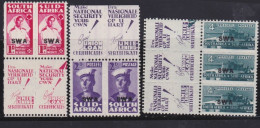 South-West Africa    .    SG    .    3  Paires  With Advertising    .    *    .    Mint-hinged - Zuidwest-Afrika (1923-1990)