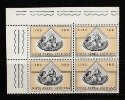 Vatican Poste Aérienne 1971  : Timbres Yvert & Tellier N° 55 - 56 - 57 Et 58 Neufs En Bloc De Quatre. - Airmail