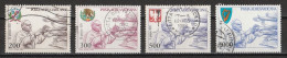 Vatican Poste Aérienne 1980  : Timbres Yvert & Tellier N° 66 - 67 - 68 - 69 Et 70 Oblitérés. - Poste Aérienne