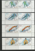 H 1051) BRD 2002 Mi# 2237-2240 A (2 Sätze) **: Olympische Winterspiele - Hiver 2002: Salt Lake City