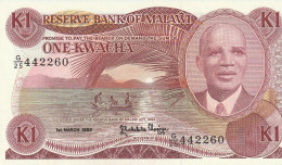 Malawi 1 Kwacha 1986 P-19a UNC - Malawi