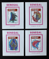 Sénégal 1992 Mi. (Bl.) 1231 - 1234 Crustacés Crustaceans Krustentiere Etrille Araignée De Mer Ecrevisse Crevette Géante - Senegal (1960-...)