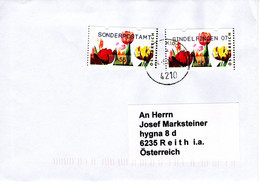 Brief Von 4210 Gallneukirchen Mit 2 X 55 Cent Automatenmarken Sonderpostamt + Sindelfingen 2022 - Lettres & Documents