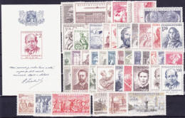 ** Tchécoslovaquie 1954 Mi 844-888+Bl.15 (Yv 748-789+BF 18), (MNH)** L' Année Complete - Full Years