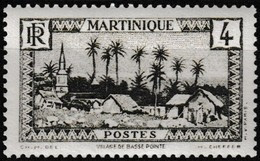 Timbre-poste Gommé Neuf** - Village De Basse-Pointe - N° 135 (Yvert) - Martinique Colonie Française 1933 - Neufs