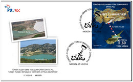 Turkey, Türkei - 2016 - Turkey-Turkish Republic Cyprus Joiny Stamp - FDC - Storia Postale