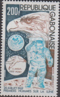 BIRDS - GABON - 1969 - MOON LANDING /EAGLE   MINT NEVER HINGED  - Aigles & Rapaces Diurnes