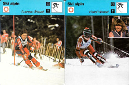 GF1924 - FICHES RENCONTRE - HANNI WENZEL - ANDREAS WENZEL - ROSI MITTERMAIER - IRENE EPPLE - Sports D'hiver