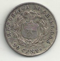 CHILI - 20 Cents - 1881 - TB/TTB - Chili