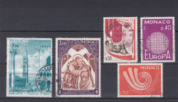 Timbres Monaco Oblitérés N° 819-885-889-903-917 - Gebraucht