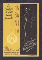 Carte Parfum HABANITA De MOLINARD - Anciennes (jusque 1960)