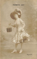 Pierrette JOUY * Carte Photo 1908 Dédicace Dédicacée Autographe * Artiste Cinéma Théâtre élysée Palace Vichy - Entertainers