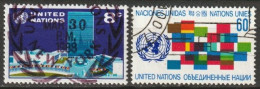 UNO New York 1971 MiNr.238 - 239 O Gestempelt Freimarken ( 4708 )günstige Versandkosten - Usados