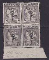 Australia, SG 223a Var, MLH Block "Extra Island Flaw" Variety - Mint Stamps