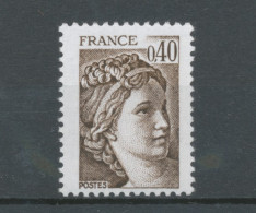 Type Sabine N°2118b 40c Brun Foncé Gomme Tropicale Y2118b - Unused Stamps