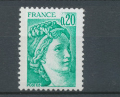 Type Sabine N°1967a 20c émeraude Bande Phosphorescente à Gauche Y1967a - Unused Stamps