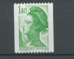 Type Liberté N°2191a 1f.40 Vert N° Rouge Au Verso Y2191a - Unused Stamps