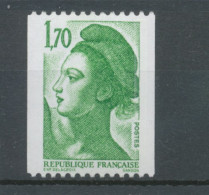 Type Liberté N°2321a 1f.70 Vert N° Rouge Au Verso Y2321a - Ungebraucht