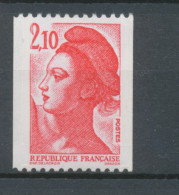 Type Liberté N°2322b  2f.10 Rouge Gomme Brillante Y2322b - Unused Stamps