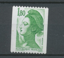 Type Liberté N°2378b  1f.80 Vert N° Rouge Au Verso Y2378b - Unused Stamps