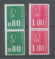 Marianne De Béquet Paires Verticales N°1894 + 1894a Et N°1895 + 1895a Y1895aAS - Unused Stamps