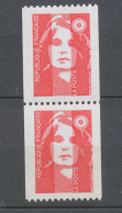 Marianne Du Bicentenaire Paire Verticale N°2819 TVP + 2819a N° Rge Au Dos Y2819aA - Unused Stamps