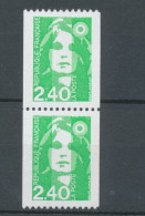 Type Marianne Du Bicentenaire N°2823 2f.40 Vert + 2823a N° Rouge Au Verso Y2823aA - Nuevos