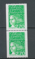 Type Marianne De Luquet N°3100 2f.70 Vert + 3100a N° Rouge Au Verso Y3100aA - Unused Stamps
