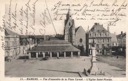Mamers * Vue D'ensemble De La Place Carnot * L'église St Nicolas * Les Halles - Mamers