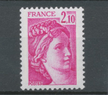 Type Sabine N°1978a 2f.10 Rose Carminé Gomme Tropicale Y1978a - Nuevos