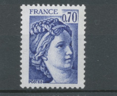 Type Sabine N°2056b 70c Bleu-violet Gomme Tropicale Y2056b - Unused Stamps