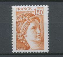 Type Sabine N°2061b 1f.80 Ocre Orangé Gomme Tropicale Y2061b - Unused Stamps