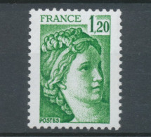 Type Sabine N°2101b 1f.20 Vert Gomme Tropicale Y2101b - Unused Stamps