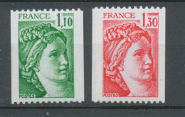 Type Sabine N°2062a + N°2063a N° Rouge Au Verso Y2063aS - Unused Stamps