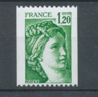 Type Sabine N°2103a 1f.20 Vert N° Rouge Au Verso Y2103a - Nuevos