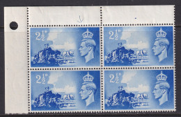 Channel Islands, Great Britain, CW CIS2b, MLH Block "Crown Flaw" Variety - Nuovi