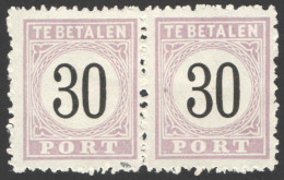 Suriname 1886-1888 Port 6 Paar Ongebruikt/MH Cijfer In Zwart, Tax, Taxe - Suriname ... - 1975